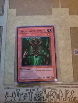 YUGIOH MAN-EATER BUG LOB-108 SUPER UNLIMITED ED LP 1996 - Image 2
