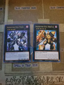 YUGIOH INZEKTOR EXA-BEETLE + INZEKTOR EXA-STAG GRCR RARE 1ST ED NM - Image 1
