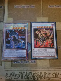 YUGIOH BLACK-WINGED DRAGON QUARTER CENTURY + BLACK-WINGED ASSAULT DRAGON MP23 NM - Image 1