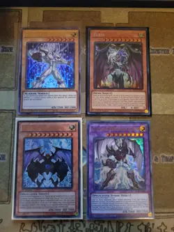 YUGIOH ELEMENTAL HERO NEOS DUPO ALT ART + YUBEL + NEOS WISEMAN LP LCGX + KLUGER - Image 1