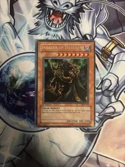 (57) Yugioh Invader of Darkness IOC-111 Secret Rare 1st EDITION HP/DMG - Image 1