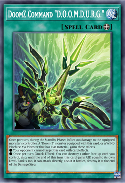 Yugioh! DoomZ Command “D.O.O.M.D.U.R.G” DOOD-EN058 SUPER DOOM OF PREORDER - Image 1