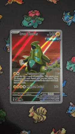 Pokemon Card - Iron Thorns SVP098 Black Star Promo 098 Pokemon Center - Image 1