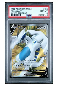 Lugia V 2022 Pokemon Sword & Shield Silver Tempest 185/195 PSA 10 Card - Image 1