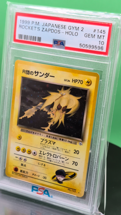 PSA 10 Rocket's Zapdos 145 Gym 2 Challenge Holo Rare 1999 Japanese Pokemon Card - Image 2