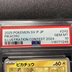 PSA 10 Pikachu Illustration Contest 2024 Promo Card #242 GEM MT - Image 3