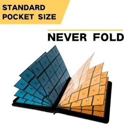 1000 Card Binder, 16 Pocket Collection Folder, Ringless Trading Album with Zippe - Image 2