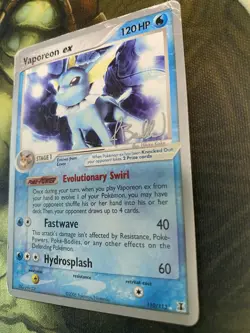 Vaporeon ex - 2006 (Jimmy Ballard) 110/113 World Championship Decks Pokemon Dmg - Image 4