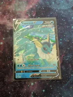 Pokemon TCG Full Art Holo Vaporeon V SWSH150 - Image 1