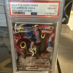 Pokemon TCG Umbreon VMAX TG23/TG30 Brilliant Stars FA Trainer PSA 10 Gem Mint - Image 1