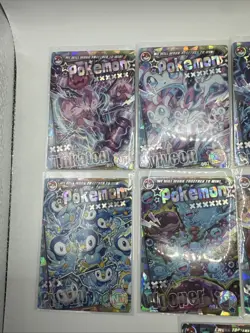12 Card Chinese Mengka Pokemon Unlicensed NT Complete Set Gengar Pikachu Piplup - Image 2