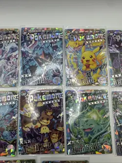12 Card Chinese Mengka Pokemon Unlicensed NT Complete Set Gengar Pikachu Piplup - Image 3