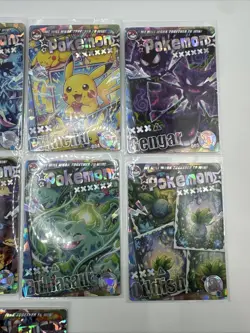12 Card Chinese Mengka Pokemon Unlicensed NT Complete Set Gengar Pikachu Piplup - Image 4