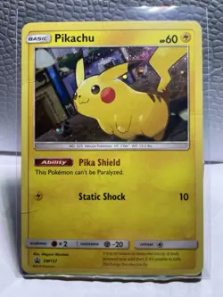 Pokemon Pikachu SM157 SM Promo Holo Basic 60 HP English Pokemon TCG Card - Image 1