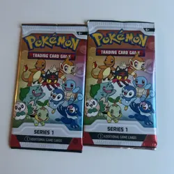 (2) TCG Pokemon Series 1 First Partner Promo Booster Packs Factory Sealed 2026 - Image 1