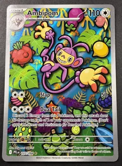 Pokemon Ambipom 107/094 ME02: Phantasmal Flames Illustration Rare - Image 1