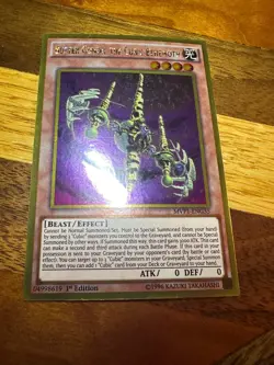 Buster Gundil the Cubic Behemoth MVP1-ENG35 1st Edition Gold Rare LP + BONUS - Image 1