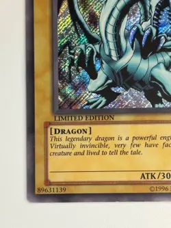 Blue-Eyes White Dragon Secret Rare FL1-EN001 HP Yugioh - Image 4