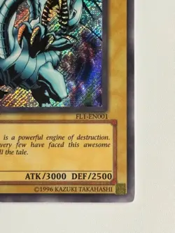 Blue-Eyes White Dragon Secret Rare FL1-EN001 HP Yugioh - Image 5