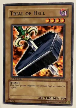 Trial of Hell - LOB-012 - 1st Edition (MP) (Common) Yu-Gi-Oh! - Image 1