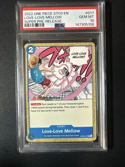 Love-Love Mellow ST03-017 Super Pre-Release PSA 10 English - Image 1