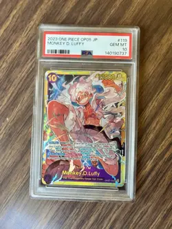One Piece Monkey D. Luffy OP05-119 SEC PSA 10 English - Mislabeled As Japanese - Image 1