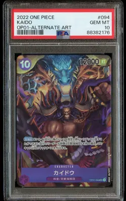 2022 One Piece Japanese KAIDO Alternate Alt Art OP01-094 - PSA 10 - Image 1