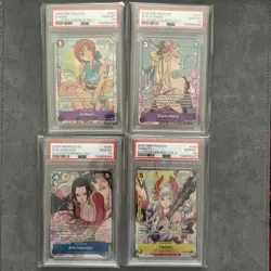 4x One Piece ILLUSTRATION BOX 1 & 2 Sequential Set PSA 10 NAMI BOA YAMATO MARIA - Image 1