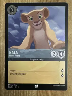 DISNEY LORCANA Nala Fierce Friend 186/204 Cold Foil Into the Inklands - Image 1