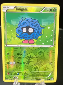 REVERSE HOLO Tangela 5/149 VLP - Boundaries Crossed Pokemon Card MAHOU Art - Image 1