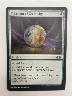 Talisman of Creativity x1 MTG Modern Horizons MH1 Magic Light Play LP - Image 1