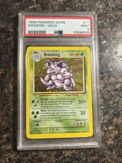 Nidoking Pokemon Card Base Set 1999 PSA 9 - Image 1