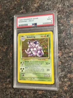 Nidoking Pokemon Card Base Set 1999 PSA 9 - Image 3