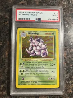 Nidoking Pokemon Card Base Set 1999 PSA 9 - Image 4