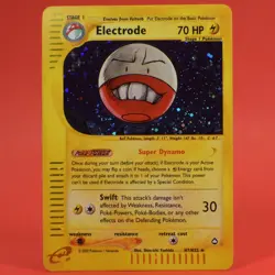 Pokemon TCG English Card e-Series Aquapolis Electrode H7/H32 Holo Rare - Image 1