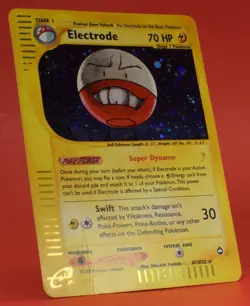 Pokemon TCG English Card e-Series Aquapolis Electrode H7/H32 Holo Rare - Image 4