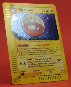 Pokemon TCG English Card e-Series Aquapolis Electrode H7/H32 Holo Rare - Image 5
