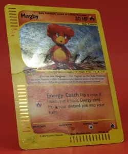 Pokemon TCG English Card e-Series Expedition Magby 17/165 Holo Rare - Image 3