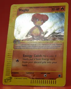 Pokemon TCG English Card e-Series Expedition Magby 17/165 Holo Rare - Image 4