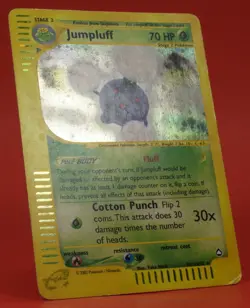 Pokemon TCG English Card e-Series Aquapolis Jumpluff H13/H32 Holo Rare - Image 3