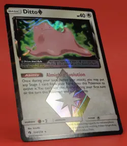 Pokemon TCG English Card Lost Thunder Ditto Prism 154/214 Holo Rare - Image 3