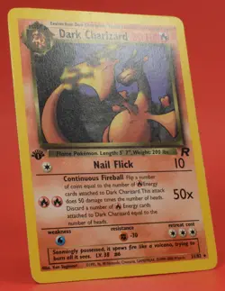 Pokemon TCG English Card Team Rocket 1st edition Dark Charizard 21/82 Non-Holo - Image 3