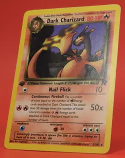Pokemon TCG English Card Team Rocket 1st edition Dark Charizard 21/82 Non-Holo - Image 4