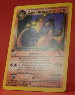Pokemon TCG English Card Team Rocket 1st edition Dark Charizard 21/82 Non-Holo - Image 5