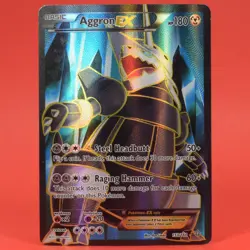Pokemon TCG English Card Primal Clash Aggron EX 153/160 Full Art - Image 1
