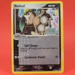Pokemon TCG English Card ex Crystal Guardians Nuzlea 39/100 Reverse Holo Stamped - Image 1