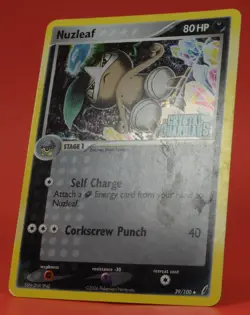 Pokemon TCG English Card ex Crystal Guardians Nuzlea 39/100 Reverse Holo Stamped - Image 4