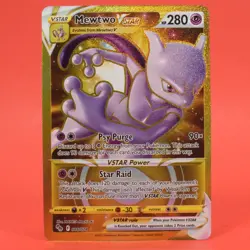 Pokemon TCG English Card Pokemon GO Mewtwo VSTAR 086/078 Gold - Image 1
