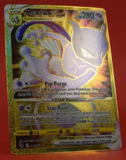 Pokemon TCG English Card Pokemon GO Mewtwo VSTAR 086/078 Gold - Image 3