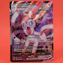 Pokemon TCG English Card Evolving Skies Sylveon VMAX 075/203 Holo - Image 1
